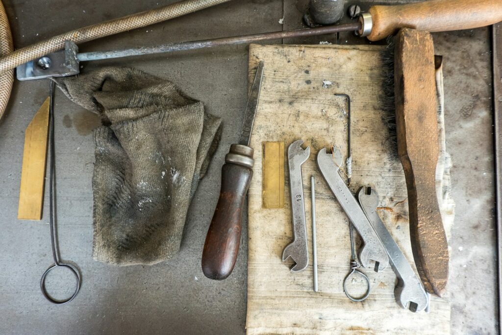 assorted carpentry tools