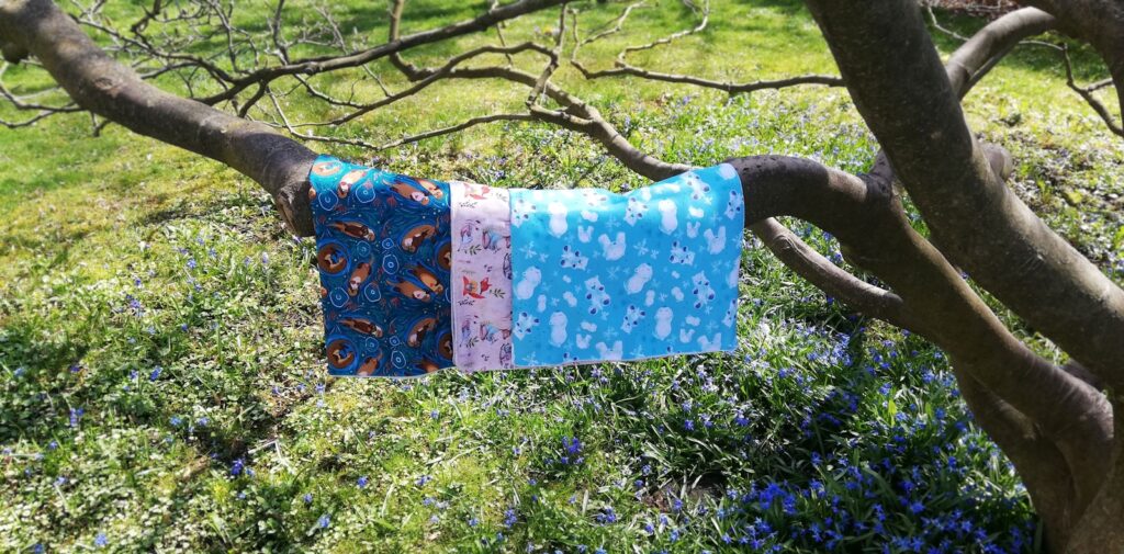 a piece of cloth hanging from a tree branch