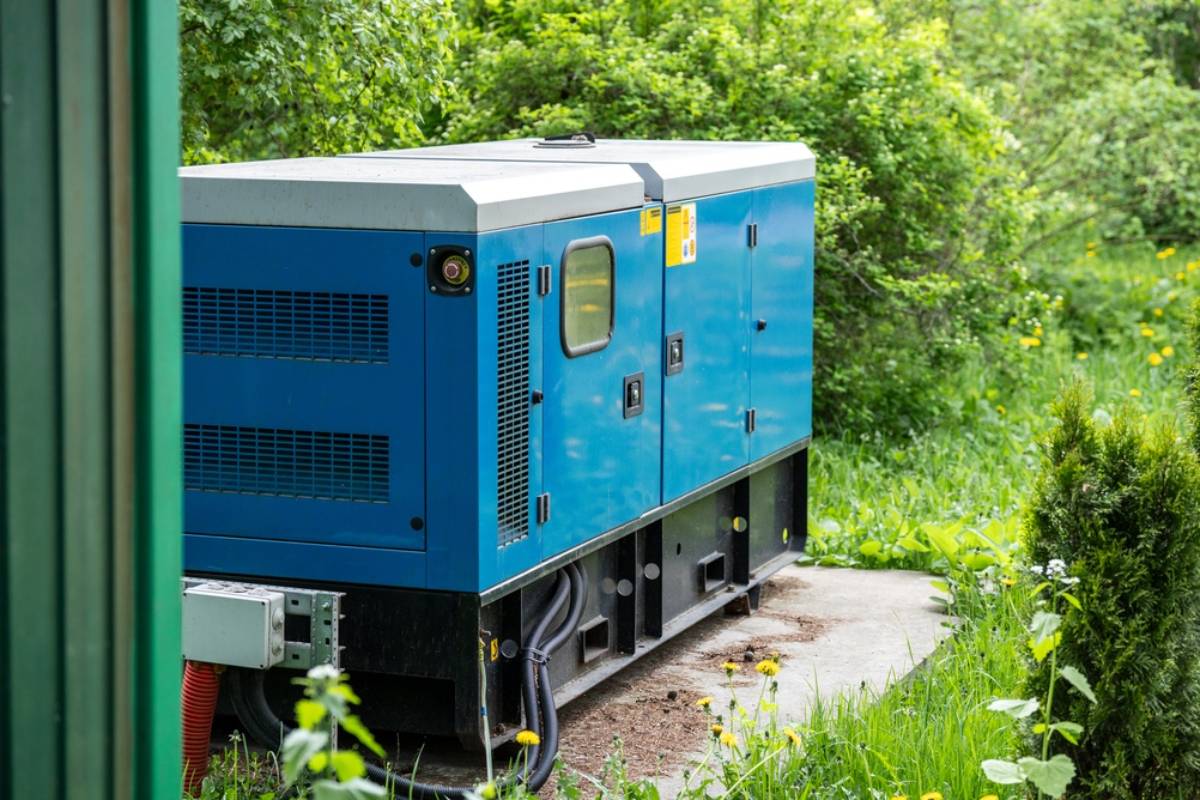 Homeowner Says His Neighbor's New Above-Ground Generator Vibrates the Fence Line Enough to Knock Ripe Fruit Off His Trees Early