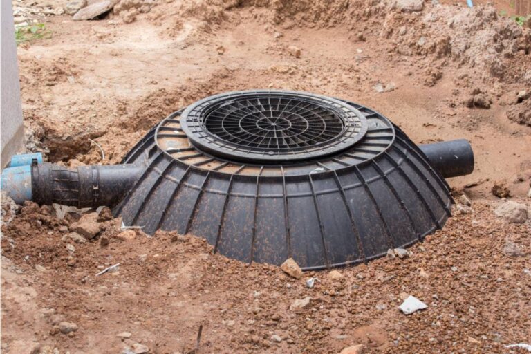 Homeowner Says His Neighbor's New Above-Ground Septic Tank Lid Is Now Visible in the Middle of What Used to Be His View of the Garden