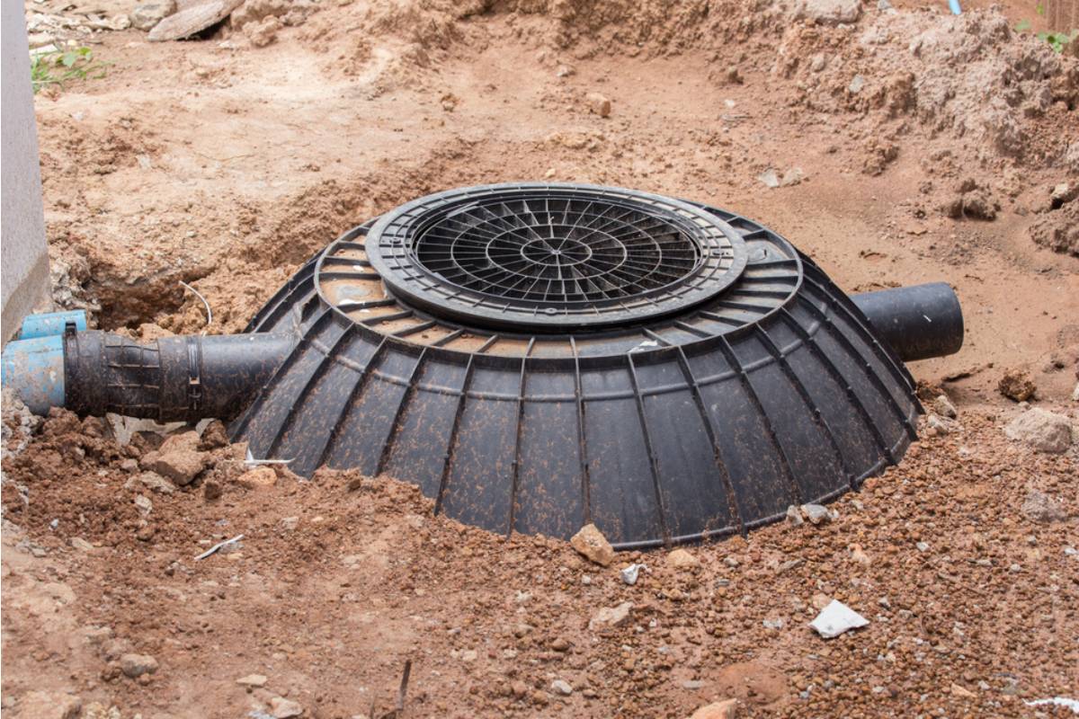 Homeowner Says His Neighbor's New Above-Ground Septic Tank Lid Is Now Visible in the Middle of What Used to Be His View of the Garden