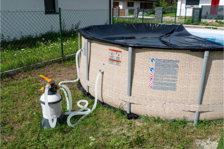 Homeowner Says a Neighbor's New Above-Ground Chlorinator for Her Pool Vents Fumes Directly Toward His Vegetable Garden Every Afternoon
