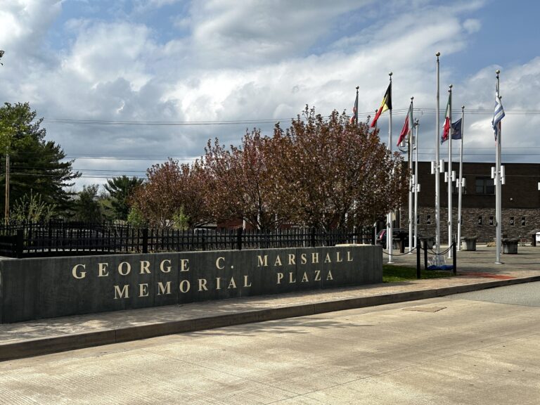 George C. Marshall Memorial Plaza in Uniontown, Pennsylvania